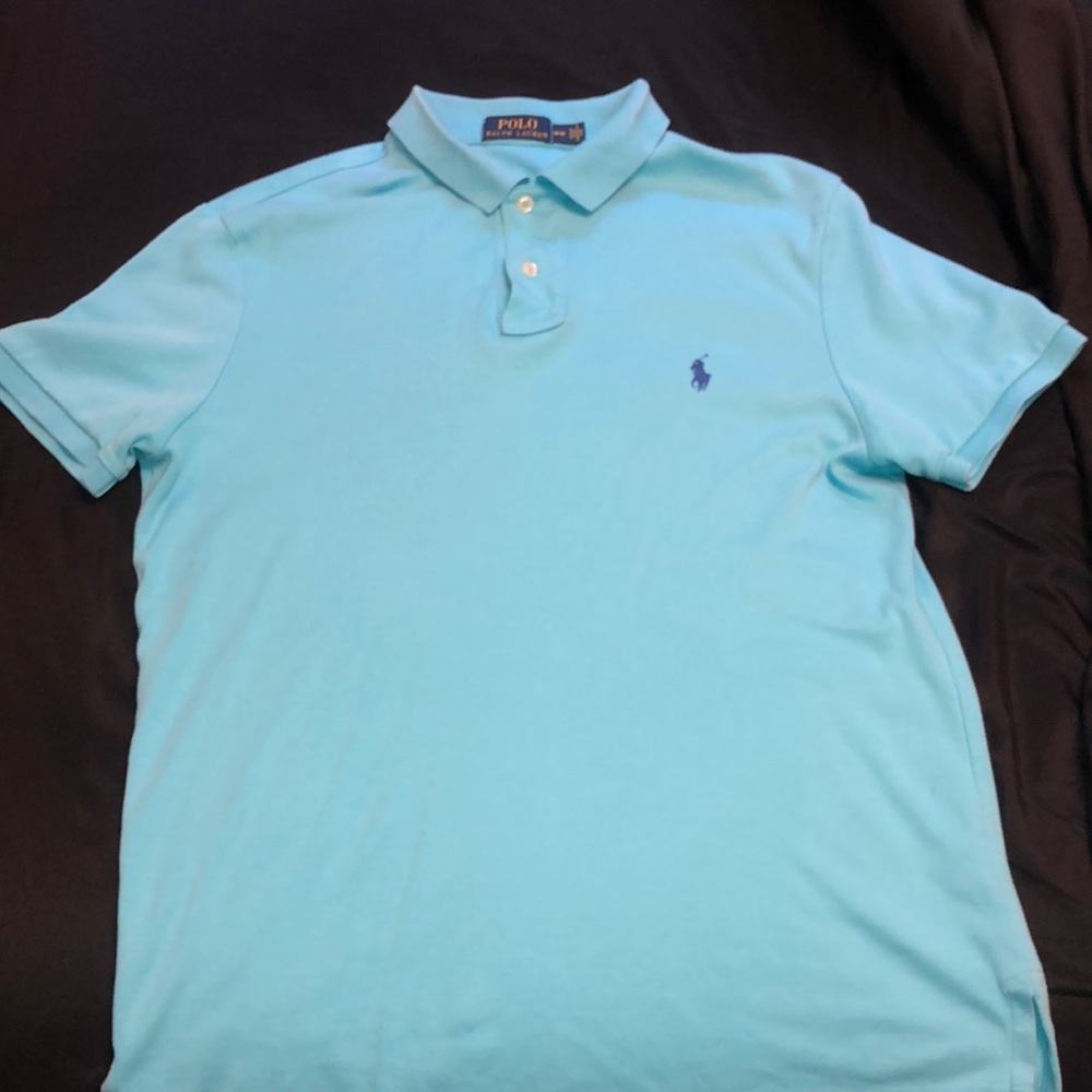 Men’s Polo Ralph Lauren Blue Mesh Shirt